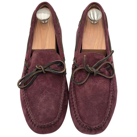 NEW Brooks Brothers Burgundy Suede Driving Loafers Mens size 9D Moccasin Drivers main image 7